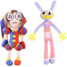 Digital P Pomni And Jax Stuffed Doll - Set Of 2, for Adults And - , ,- 25-26