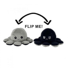 30/40cm Reversible Octopus Plush Doll with Double-sided Pattern Stuffed Cartoon WDX 25-26