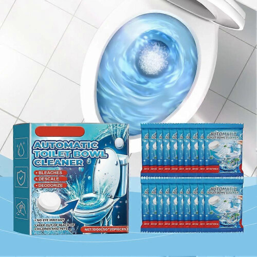 (1pcs, Red) 2/1PACK Toilet Cleaning Tablets Toilet - Efficient Scale Removal, Deodorization 2