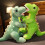 Dinosaur Plush Pillow Super Soft Down Cotton Stretch Fabric 6