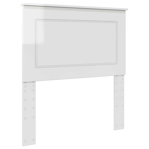 VidaXL vidaXL Headboard Gloss White 100 cm Engineered Wood 1