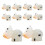 Mini Cow Figurines Resin Multi-Colored 10Pcs 6