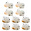 Mini Cow Figurines Resin Multi-Colored 10Pcs 5