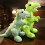 Dinosaur Plush Pillow Super Soft Down Cotton Stretch Fabric 7