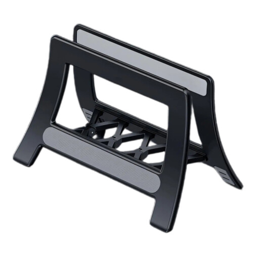 Universal Laptop And Tablets Stand Holder With Silicone-Black