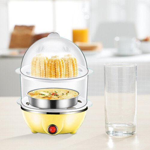 Double Tier Egg Cooker with 14-Egg Capacity 1