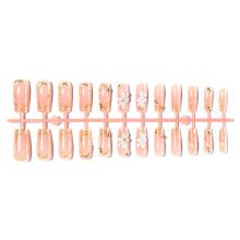 Elegant French Style Floral Crystal Flower Artificial Nail