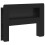 VidaXL vidaXL Headboard Cabinet with Storage Black Engineered Wood 4