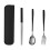 Set of 3 Portable Tableware Cutlery Dinnerware Travel Fork Spoon with Box 5