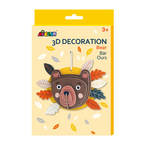 Gør-det-selv 3D-bamse-dekoration