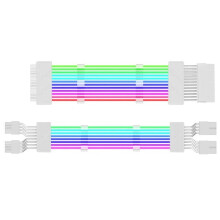 Computer 18AWG ARGB Sync PSU Power Supply Extension Cable Kit ATX 24PIN VGA GPU PCI-E 8PIN 6Pin RGB PC Module Cables