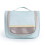 Large Capacity Waterproof Makeup Bag in Blue Polyester with Hooks for Easy Carry 1
