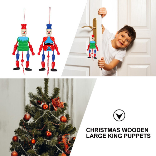 2Pack Character King Puppet with Strings Assorted Color for Living Room 1