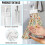 Floral Kitchen Hand Towels Set 3 Pack with Hanging Loops 6