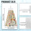 Floral Kitchen Hand Towels Set 3 Pack with Hanging Loops 7
