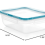 8.5-Cup Rectangular Food Storage Container with Lid, 4 Locking Tabs, Microwave/Dishwasher/Freezer Safe 6