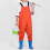 Kids Waterproof Chest Waders with Boots Solid Color 6