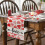 Valentine's Day Tablecloth Washable Table Cover Soft Table Cloth Stain Resistant,Perfect for Kitchen, Dinner, 2