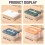 Airtight Cookie & Dumpling Storage Containers, Stackable Plastic Food Boxes with Lids 3