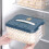Airtight Cookie & Dumpling Storage Containers, Stackable Plastic Food Boxes with Lids 6