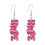 Pink Ribbon Dangle Earrings 1 Pair 3