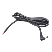 Right Angled DC5525 Power Supply Cord 5.5x2.5mm Pre Tinned Wire End 16AWG 12V/24V Compatible for Routers Cameras
