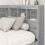 VidaXL vidaXL Storage Headboard with Shelf Grey Sonoma 90 cm Engineered Wood 3