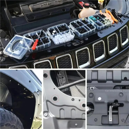 Auto Fastener Clip Kit ABS Trim Retainers 100-800 pcs 16 2