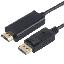 DisplayPort naar HDMI-kabel, 1,8 m - Zwart