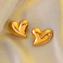 14K Gold Plated Triple Huggie Illusion Stud Earrings | Double Huggie Hoop Earrings for One Hole | Gold Hoop Earrings for Women | Drop earrings