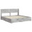 VidaXL vidaXL Bed Frame with Storage and Headboard Concrete Grey 180 x 200 cm 2
