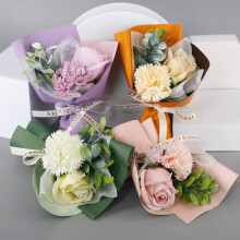 Simulation Bouquet No Watering Not Wither Non-fading Weather-resistant Easy Care Realistic Carnation Rose Fake Bouquet Bedroom Supply