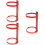 3pcs Fire Extinguisher Hanger Fire Extinguisher Fixing Wall Rack Wall Hanging Bracket 2