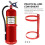 3pcs Fire Extinguisher Hanger Fire Extinguisher Fixing Wall Rack Wall Hanging Bracket 3