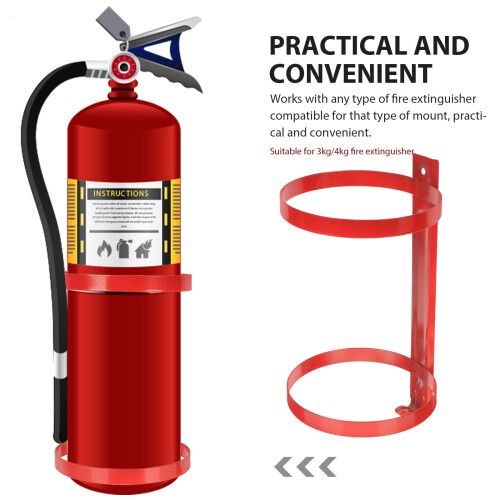 3pcs Fire Extinguisher Hanger Fire Extinguisher Fixing Wall Rack Wall Hanging Bracket 2