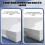 Snap Closure Plastic File Folders A4 Clear 10 PCS 7
