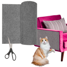 KRADEMÅTTE TIL KAT SELVKLÆBENDE KRADSESTOLPE 100X40 CM LYS GRÅ [M-DRAPAK5]