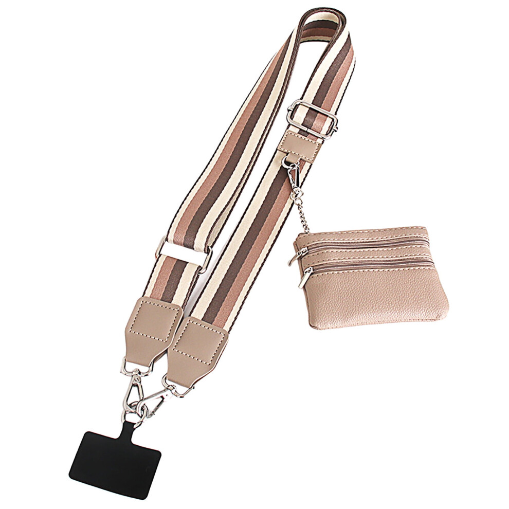 Clip And Go Strap For Phone With Wallet Crossbody Adjustable Crossbody Phone Strap With Zippered Pouch Mobile Phone Lanyard Bag 9450273114415