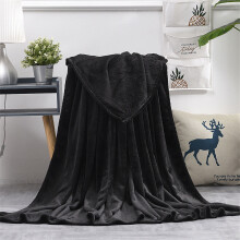 Soft Fuzzy Plush Queen Bed Blanket