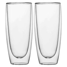 (Pink XS) Thickened anti-scalding glass coffee cup