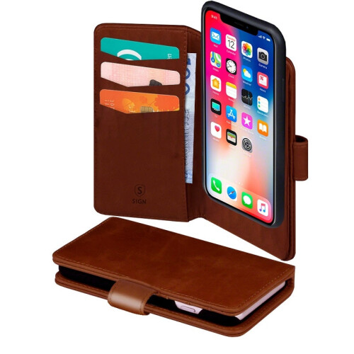 Wallet case 2-in-1 voor iPhone 11 & XR - Bruin
