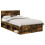 VidaXL vidaXL Bed Frame Smoked Oak 135 x 190 cm Engineered wood 2