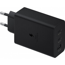Samsung Trio Wandlader, 65W, USB-A, 2x USB-C - Zwart