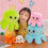 30/40cm Reversible Octopus Plush Doll with Double-sided Pattern Stuffed Cartoon WDX 25-26 2