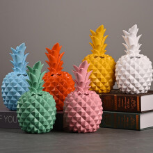 Decor Aesthetic Resin Piggy Bank Fashion Fruits Bank 19.5*11*11cm Yellow