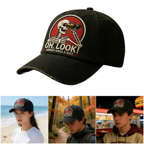 Unisex Adjustable Baseball Cap Stylish Embroidered-Light Green 2