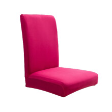 School Solid Color Brushed High Elastic Chair Cover Soft and Comfortable Seat -proof Dirt Slipcover for Dining Chair, Home Decor