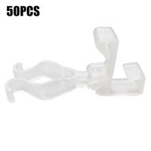 (50pcs) Elegant Versatile Premium Gutter 20-50Pcs Superior Heavy Light Hooks, Clip String Duty Gutter Light Christmas