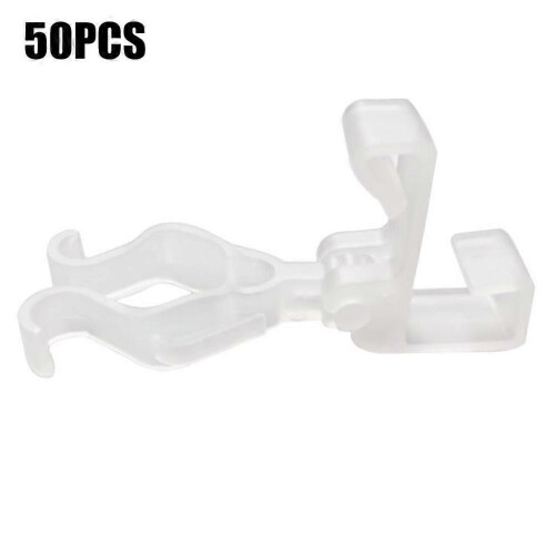 (50pcs) Elegant Versatile Premium Gutter 20-50Pcs Superior Heavy Light Hooks, Clip String Duty Gutter Light Christmas