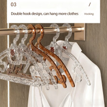 Violet Scented Acrylic Hangers | Luxury Clear Design For Clothing Stores | Aromatic & Stylish Clothes Drying Rack Brown